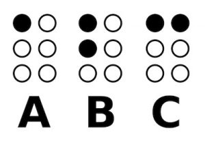 A, B, C, Alfabet Braille'a